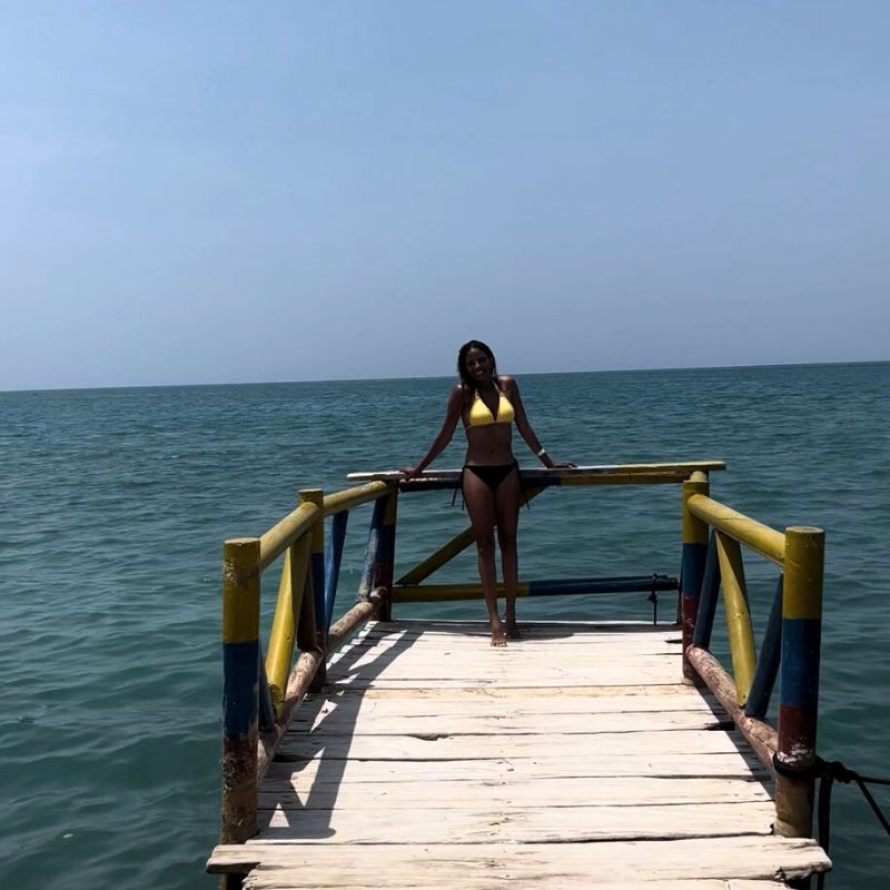 Puente en Isla Tintipán, archipiélago de San Bernardo