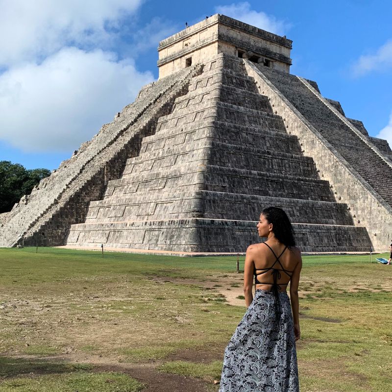 Pirámide de Kukulkán en Chichén Itzá, Yucatán México